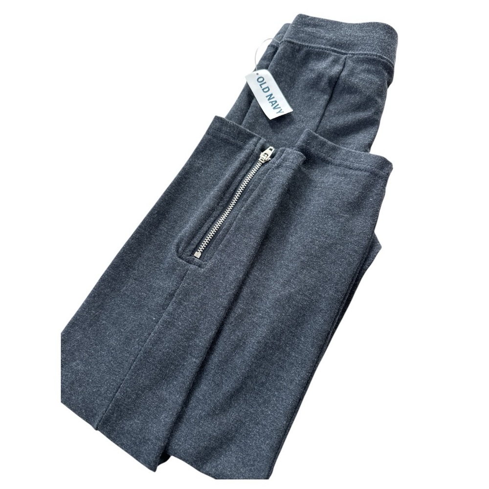 NWT Old Navy girls leggings w/zipper detail on the ankles—size 8